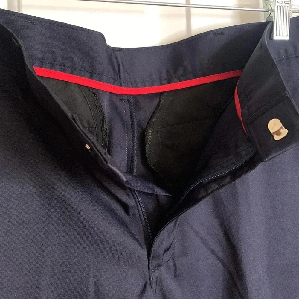 NWOT boys/teen MILLS UNIFORM CO PREP navy blue shorts 30 waist - Picture 3 of 7